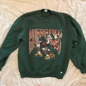 Vintage 90’s Miami Hurricanes Crewneck Sweatshirt Pullover